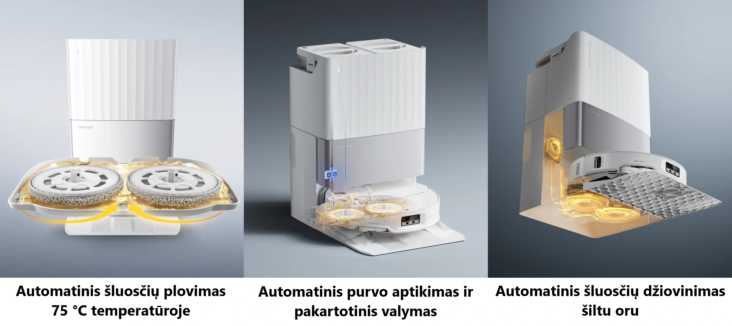 Roborock Qrevo Edge 5V1 dulkių siurblys - robotas, juoda, 13 nuotrauka